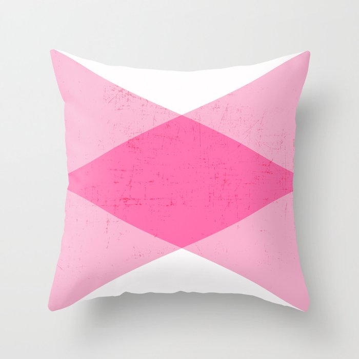 the pink triangles Throw Pillow