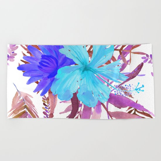 Floral Paradise II Beach Towel