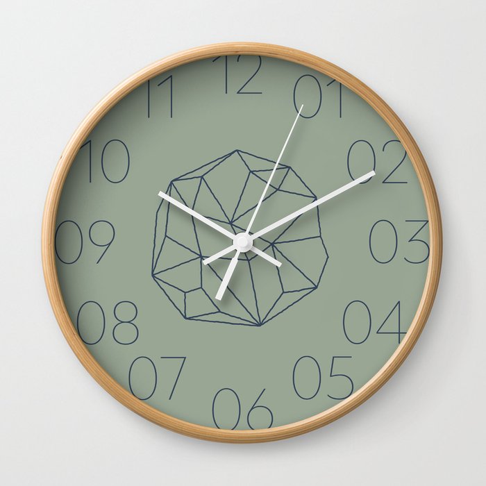 Poly-Gone Wall Clock