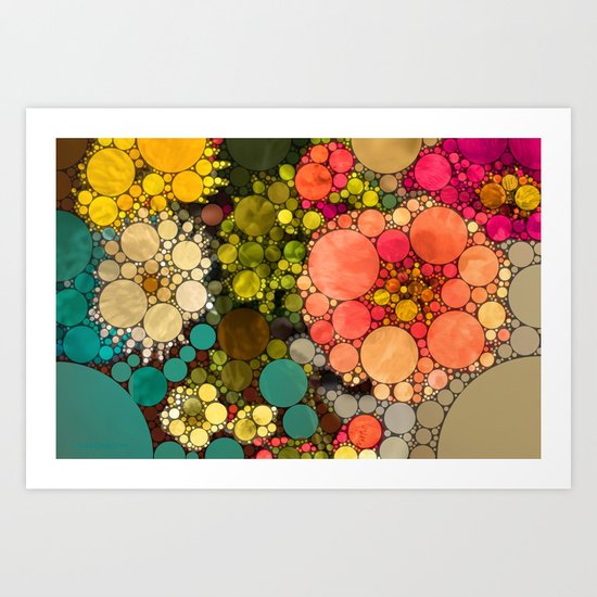 Perky Flowers! Art Print