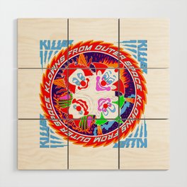 Killer Klowns From Outer Space Wood Wall Art