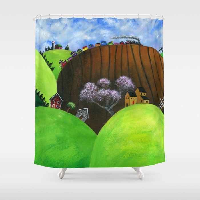 Hilly Humbly Shower Curtain