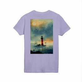 Dawn on the Sea Watercolor Kids T Shirt