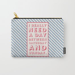 & Typo Series: Saturday + Sunday Carry-All Pouch