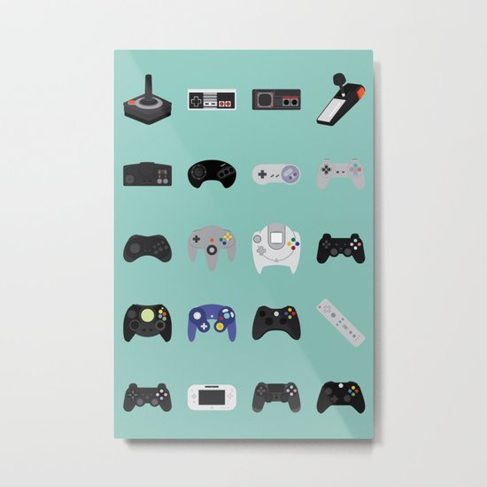Console Evolution Metal Print