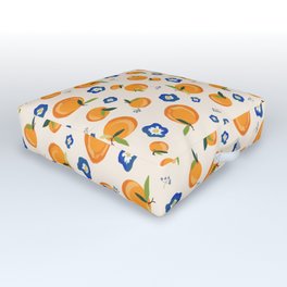 Orange pattern Outdoor Floor Cushion