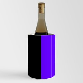 Black Bright Violet Color Block Wine Chiller