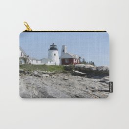 Pemaquid Point Lighthouse Carry-All Pouch | Art, Wallart, Newengland, Walldecor, Photo, Color, Digital, Landmark, Nature, Pemaquidlighthouse 