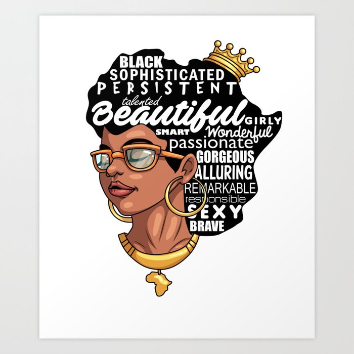 Melanin Afro Natural Hair Pride Art Print By Melaninmade Society6