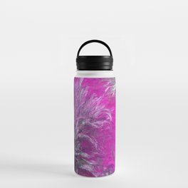 The Path through the Irises floral iris landscape painting by Claude Monet in alternate lavender pink Water Bottle