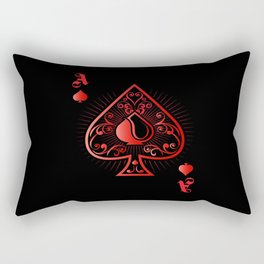 Spades Poker Ace Casino Rectangular Pillow