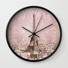 romantic Paris 2 Wall Clock