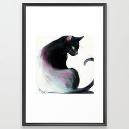 Two colored Cat  Framed Art Print