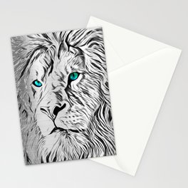 Silver Lion Stationery Cards