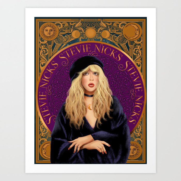 Stevie Nicks Tarot The High Priestess Art Print By Sunnybunny