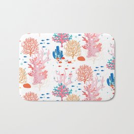 Corals and Fish in a Reef Bath Mat
