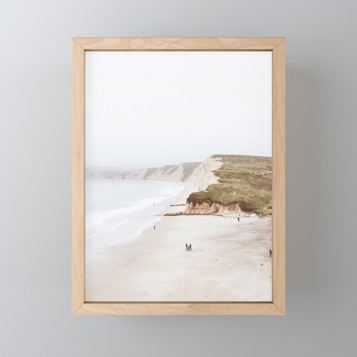 Drake Beach Haze, CA Framed Mini Art Print