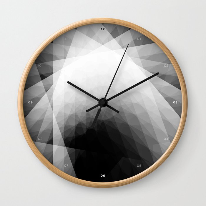 A Receptive Mind is Connected BLK/WHT Wall Clock