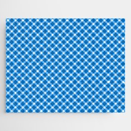 Blue Gingham - 20 Jigsaw Puzzle
