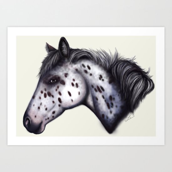 Appaloosa horse Art Print