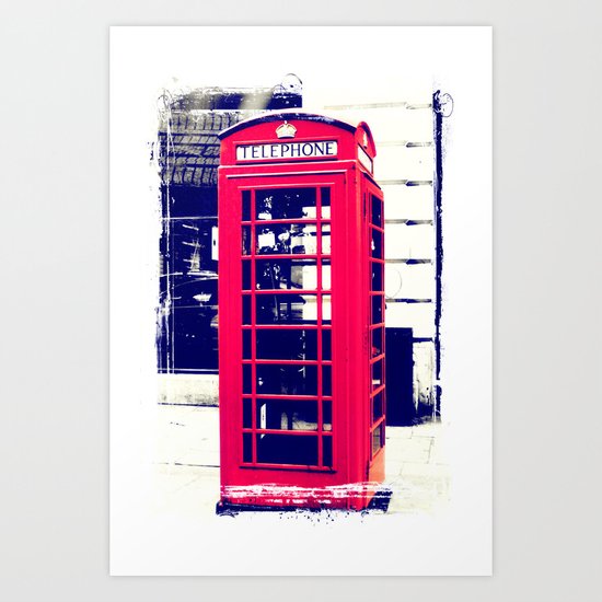 London Telephone Booth Art Print