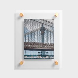 Brooklyn Bridge From Below Floating Acrylic Print