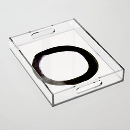 Brushstroke Circle 01 Acrylic Tray