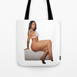 Naked woman, erotica, curvy female body water colour artwork Tote Bag