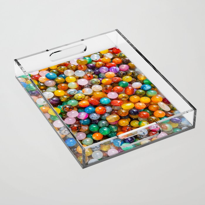 Rainbow Beads Acrylic Tray