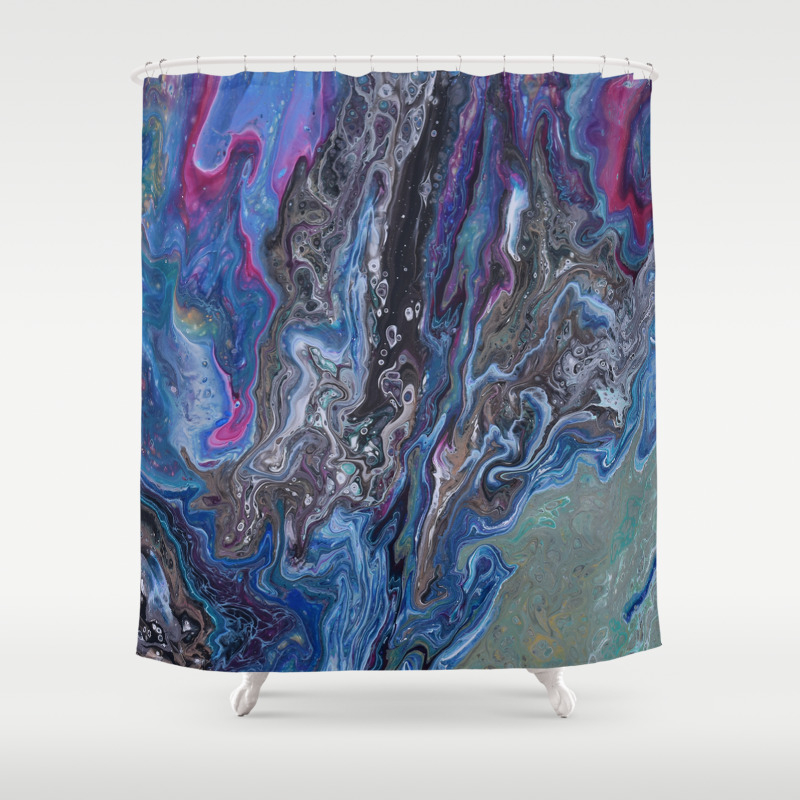 Underground Abstract Shower Curtain By Lauriestefanocreative