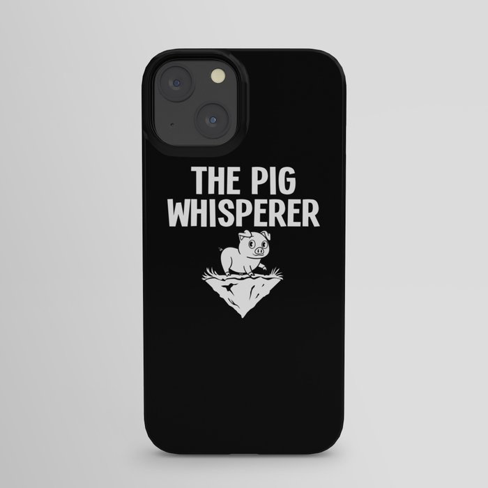 Mini Piggy Pig Farmer Funny iPhone Case