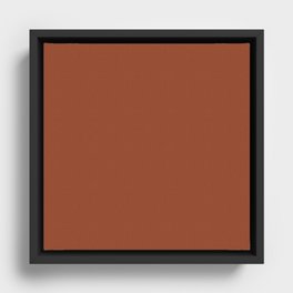 Brown Amber Framed Canvas