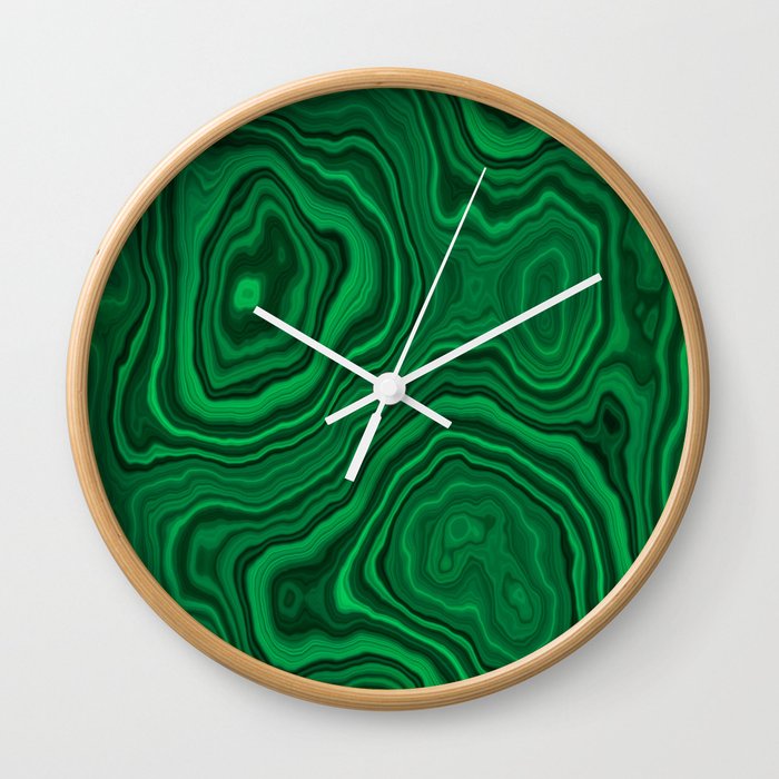 Malachite Wall Clock