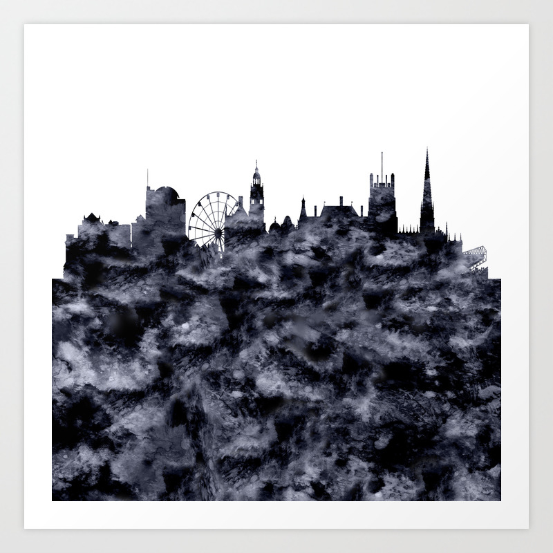Sheffield Skyline Great Britain Art Print By Atw Society6