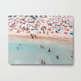 Aerial Beach Print, Sea Beach Photography, Aerial Photography, Blue Ocean Print, Sea Beach Print, Ocean Print, Ocean Waves, Beach Art, Home Decor Art Print Metal Print