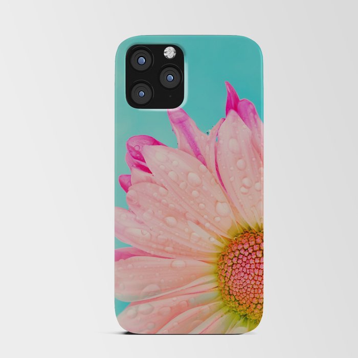 Retro pastel summer daisy iPhone Card Case