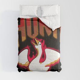 Goose game Funny Untitled Comforter
