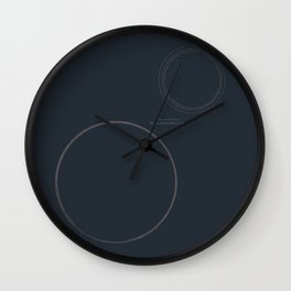 Melancholia, Lars von Trier, minimal movie poster, Danish film Wall Clock