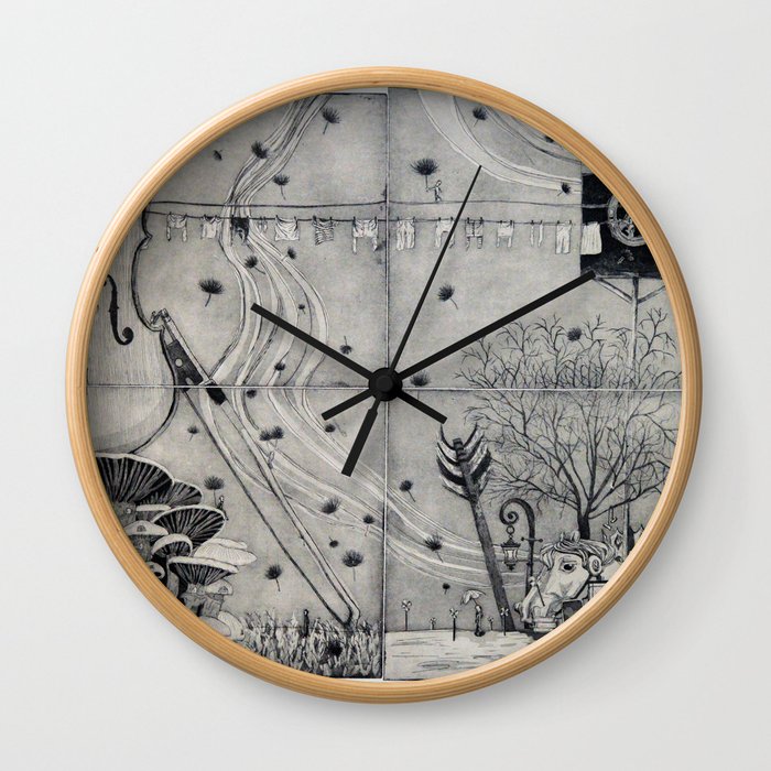 Wonderland of the Small  Wall Clock