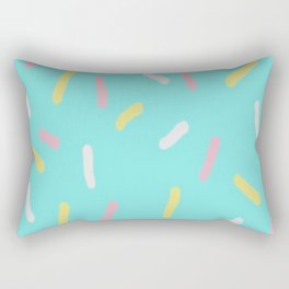 Sprinkles On Teal Rectangular Pillow