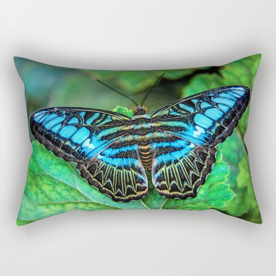 BUTTERFLY BLUE Rectangular Pillow