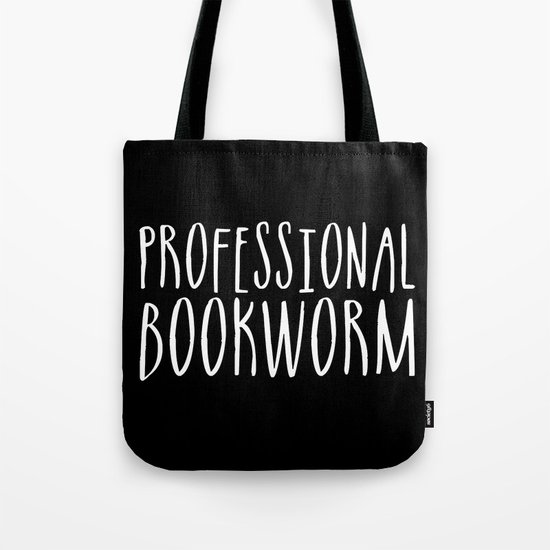 Professional bookworm - Inverted Tote Bag