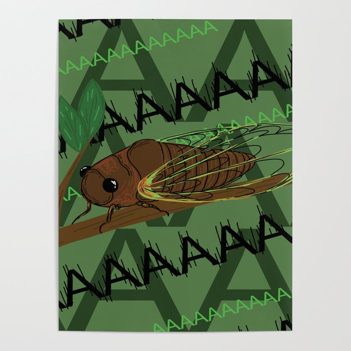 Screaming Cicada Poster