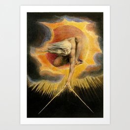The Ancient Of Days Painting William Blake Art Print