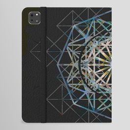 Cosmic Vision Inner Sight Sacred Geometry Mandala for Meditation iPad Folio Case