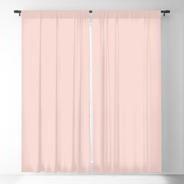 Solid Pastel Neutral Light Pink Color Tone  Blackout Curtain