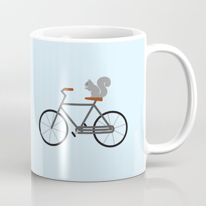 Squirrel Riding Bike Coffee Mug