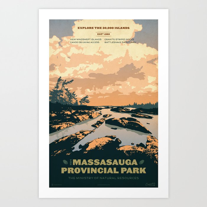 The Massasauga Park Poster Art Print