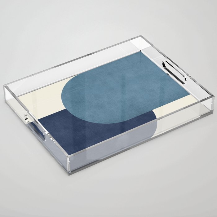 Halfmoon Colorblock - Blue Acrylic Tray