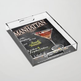 Cocktail bar drink Acrylic Tray